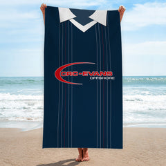 Ross County Retro 2015 Home Shirt - Personalised Lightweight, Microfibre Retro Beach Towel - 150cm x 75cm