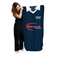 Ross County Retro 2015 Home Shirt - Personalised Lightweight, Microfibre Retro Beach Towel - 150cm x 75cm