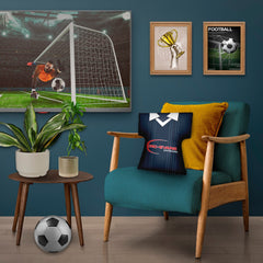 Ross County Retro 2015 Home Shirt - Personalised Retro Shirt Cushion