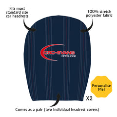 Ross County Retro 2015 Home Shirt - Retro Football Shirt - Pack of 2 - Car Seat Headrest Covers