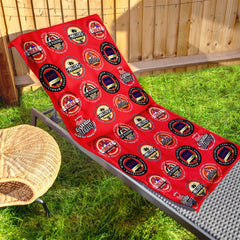 Rotherham - Football Legends - Microfibre Beach Towel - 150cm x 75cm