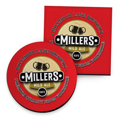 Rotherham Millers - Football Coaster - Square Or Circle