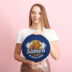 SAMOA Rugby League Warriors  - Legend Collection - Circle Cushion 14inch