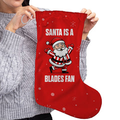 Santa is a Blades Fan - Christmas Stocking