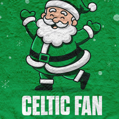 Santa is a Celtic Fan - Luxury Fleece Blanket 150cm X 150cm