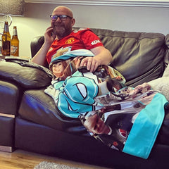 Santa is a Newcastle Fan - Luxury Fleece Blanket 150cm X 150cm