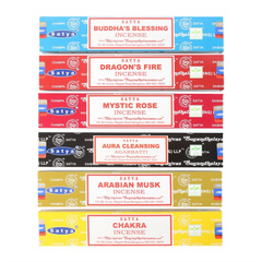 Satya Series Assorted 15 gms [6 Pcs Hanging Display Box] (12/50)