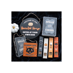 Scaredy Cats Welcome Hanging Sign