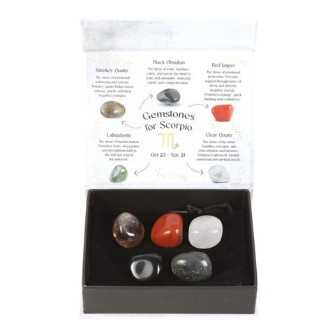 Scorpio Crystal Tumblestone Set