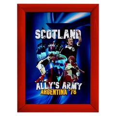 Scotland 1978 Argentina - A4 Metal Sign Plaque - Frame Options Available