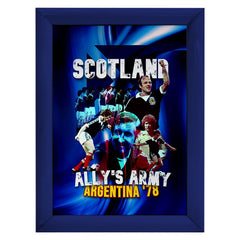 Scotland 1978 Argentina - A4 Metal Sign Plaque - Frame Options Available