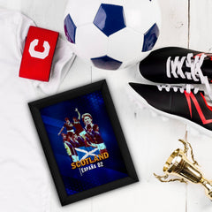 Scotland 1982 World Champions - A4 Metal Sign Plaque - Frame Options Available