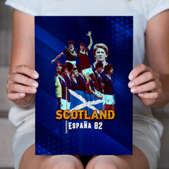 Scotland 1982 World Champions - A4 Metal Sign Plaque - Frame Options Available