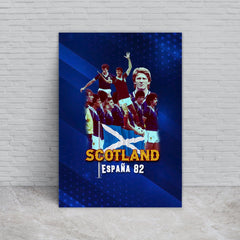 Scotland 1982 World Champions - A4 Metal Sign Plaque - Frame Options Available