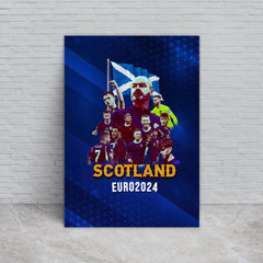 Scotland 2024 Euros - A4 Metal Sign Plaque - Frame Options Available