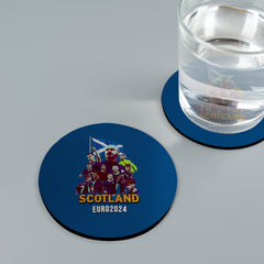 Scotland 2024 Euros - Drinks Coaster - Square Or Circle