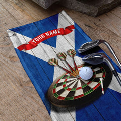 Scotland Flag - Personalised Darts / Golf Towel