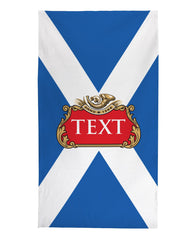 Scotland Flag -Personalised Lightweight, Microfibre Beach Towel