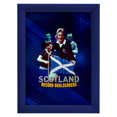 Scotland Goal scoring Legends - A4 Metal Sign Plaque - Frame Options Available