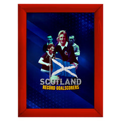 Scotland Goal scoring Legends - A4 Metal Sign Plaque - Frame Options Available