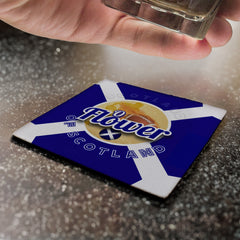 Scotland Rugby Union Flower - Coaster - Circle or Square