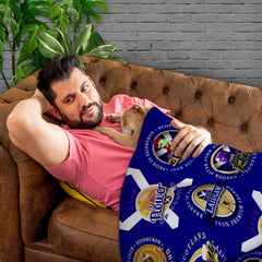 Scotland Rugby Union - Legends Collection - Fleece Blanket 150cm X 150cm