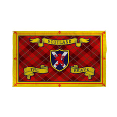 Scotland - The Brave - Tartan - 5 X 3 Banner