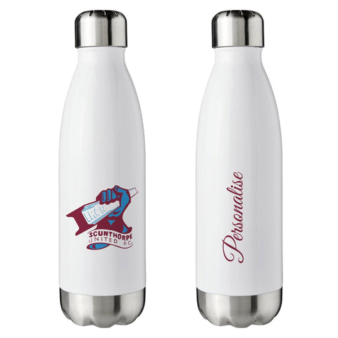 Scunthorpe United FC Crest Insulated Water Bottle - White