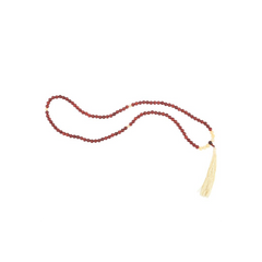 Self Confidence Rosewood & Yellow Jasper Mallah Necklace