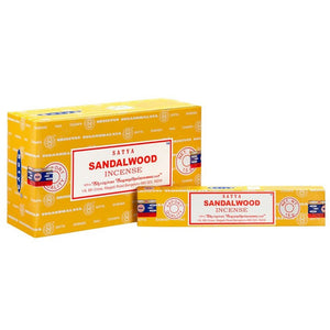 Set of 12 Packets of Sandalwood Incense Sticks by Satya