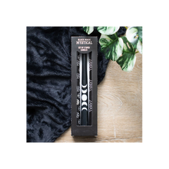 Set of 3 Black Magic Mystical Taper Candles