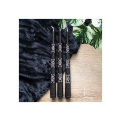 Set of 3 Black Magic Triple Moon Taper Candles