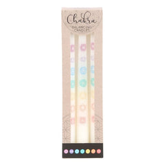 Set of 3 Chakra Balancing Taper Dinner Candles