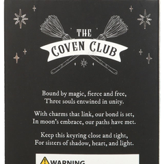 Set of 3 Coven Sisters Witch Hat Keyrings