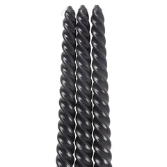 Set of 3 Dark Romance Twist Taper Candles