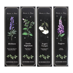 Set of 4 Poisonous Plants Incense Stick Packs