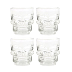 Set of 4 Skull Shot Glasses Set