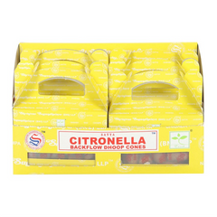 Set of 6 Citronella Backflow Dhoop Incense Cones by Satya (6/30)