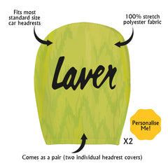 Sheffield 1990 Away - Retro Football Shirt - Pack of 2 - Car Seat Headrest Covers