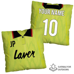 Sheffield - 1990 Away Shirt - 45cm or 61cm Retro Showerproof Outdoor Cushion