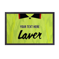 Sheffield 1990 Away Shirt - Personalised Retro Door Mat - 60cm x 40cm