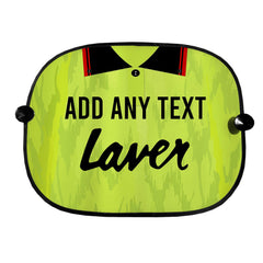 Sheffield 1990 Away Shirt - Personalised Retro Football Car Sun Shade - Set of 2