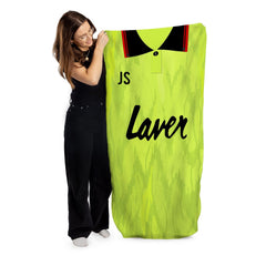 Sheffield - 1990 Away Shirt - Personalised Retro Lightweight, Microfibre Beach Towel - 150cm x 75cm