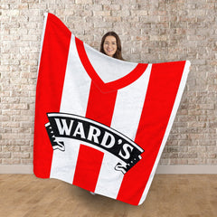 Sheffield - 1996 Home Shirt - Personalised Retro Fleece Blanket