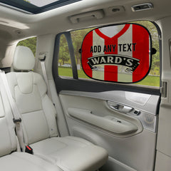 Sheffield 1996 Home Shirt - Personalised Retro Football Car Sun Shade - Set of 2