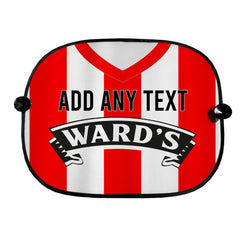 Sheffield 1996 Home Shirt - Personalised Retro Football Car Sun Shade - Set of 2