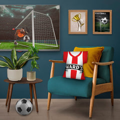 Sheffield - 1996 Home Shirt - Personalised Retro Shirt Cushion