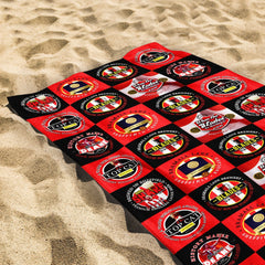 Sheffield - Football Legends - Microfibre Beach Towel - 150cm x 75cm