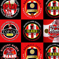 Sheffield - Football Legends - Microfibre Beach Towel - 150cm x 75cm