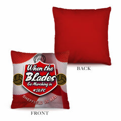 Sheffield  Marching in - Football Legends - Cushion 10inch